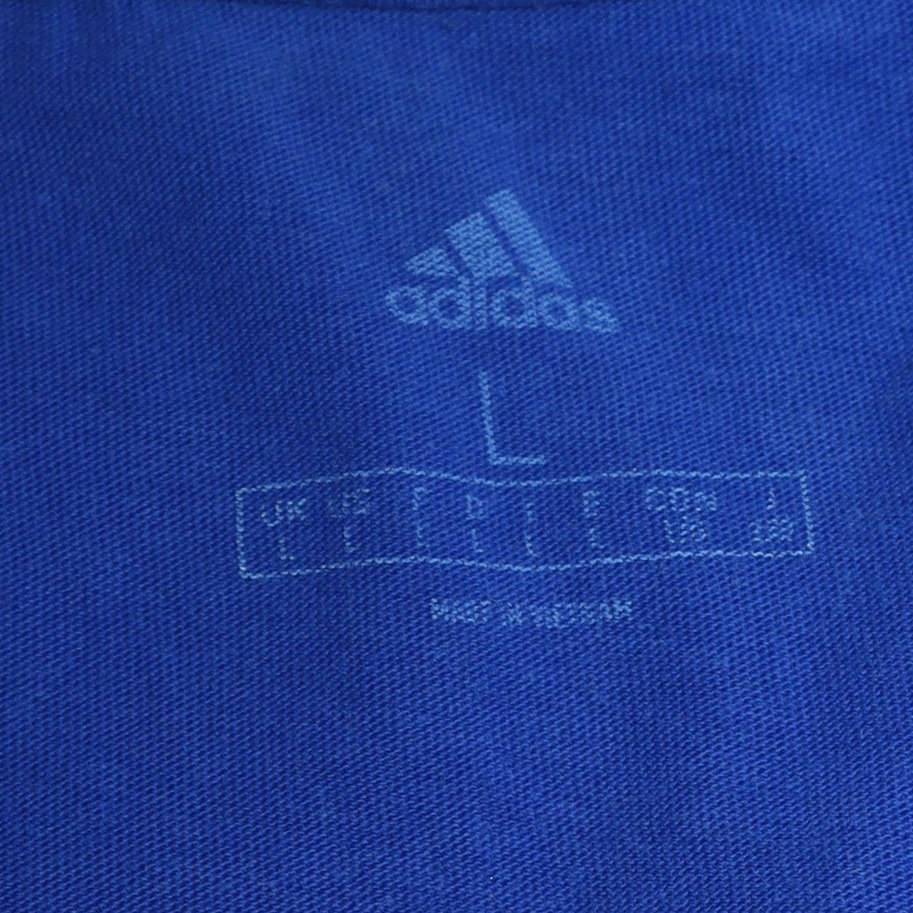 Mens UK Size L adidas Blue  T-Shirt
