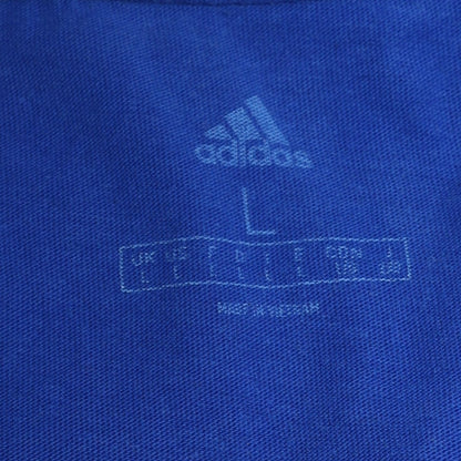 Mens UK Size L adidas Blue  T-Shirt