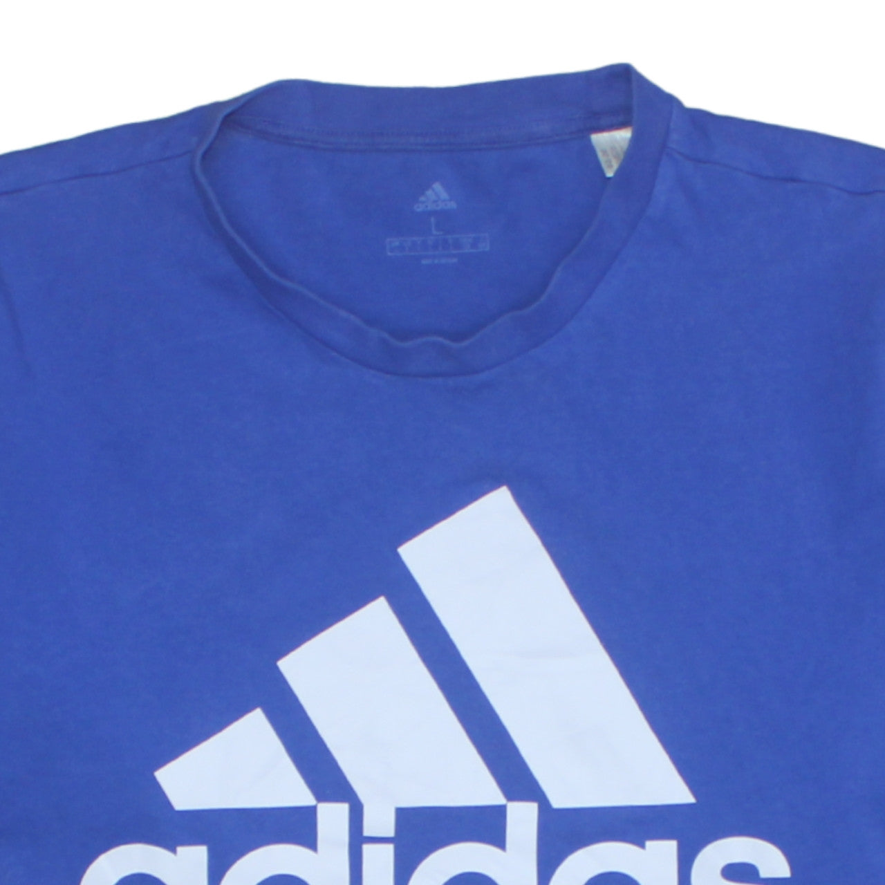 Mens UK Size L adidas Blue  T-Shirt