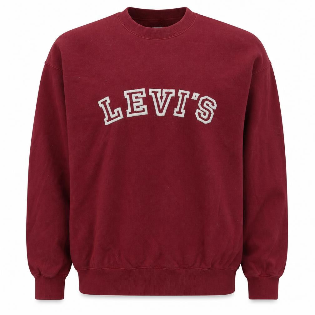 Mens UK Size XL Levi's Red Pullover Sweatshirt