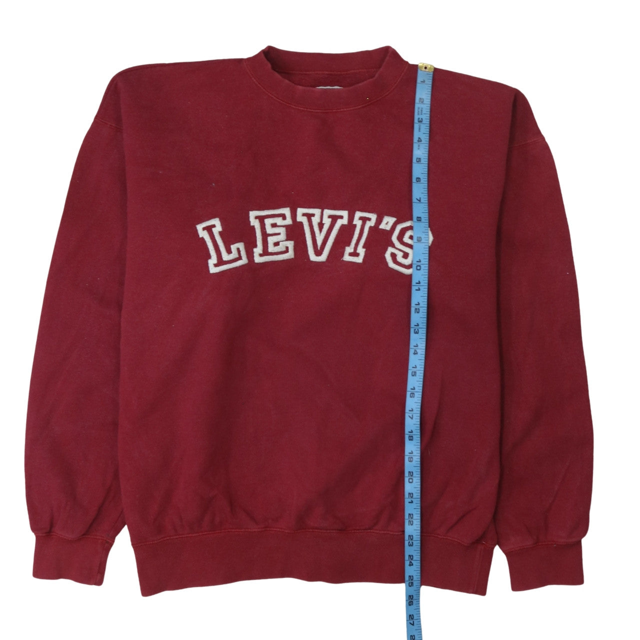 Mens UK Size XL Levi's Red Pullover Sweatshirt