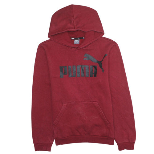 Boys UK Size 13-14 Years PUMA Red Pullover Hoodie