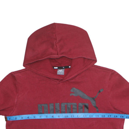 Boys UK Size 13-14 Years PUMA Red Pullover Hoodie