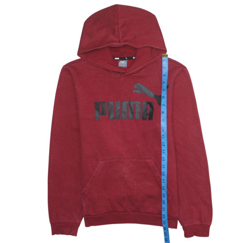 Boys UK Size 13-14 Years PUMA Red Pullover Hoodie