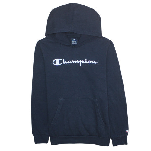 Teens UK Size XL Champion Black Pullover Hoodie