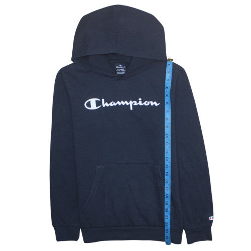 Teens UK Size XL Champion Black Pullover Hoodie