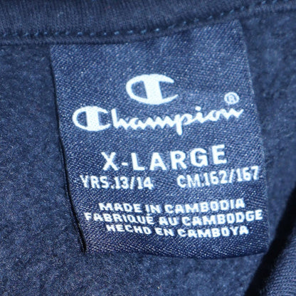Teens UK Size XL Champion Black Pullover Hoodie