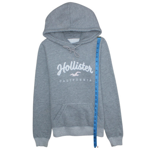 Womens UK Size XS Hollister Grey Pullover Hoodie