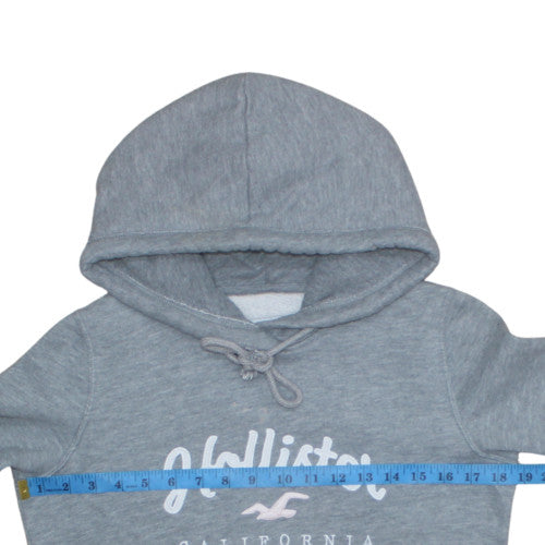 Womens UK Size XS Hollister Grey Pullover Hoodie