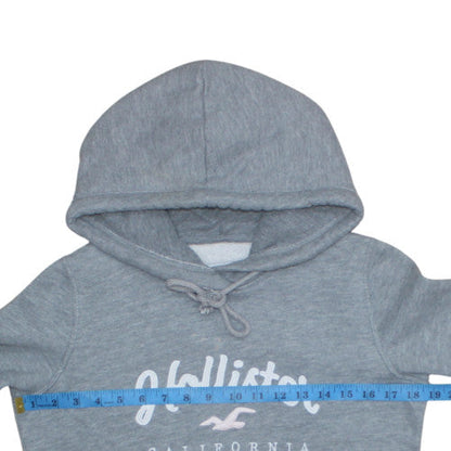 Womens UK Size XS Hollister Grey Pullover Hoodie