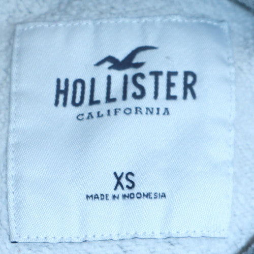 Womens UK Size XS Hollister Grey Pullover Hoodie