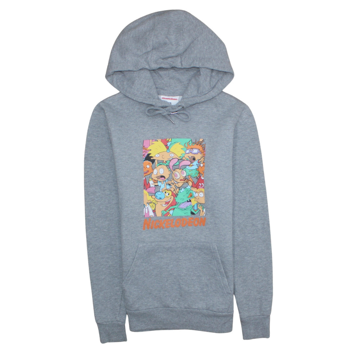 Womens UK Size XS Nickelodeon Grey Pullover Hoodie