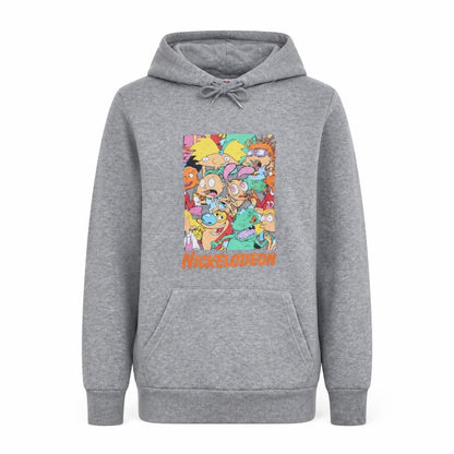 Womens UK Size XS Nickelodeon Grey Pullover Hoodie