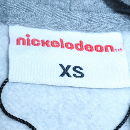 Womens UK Size XS Nickelodeon Grey Pullover Hoodie