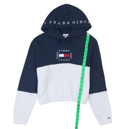 Womens UK Size XS Tommy Jeans Multicoloured Pullover Hoodie