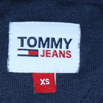 Womens UK Size XS Tommy Jeans Multicoloured Pullover Hoodie