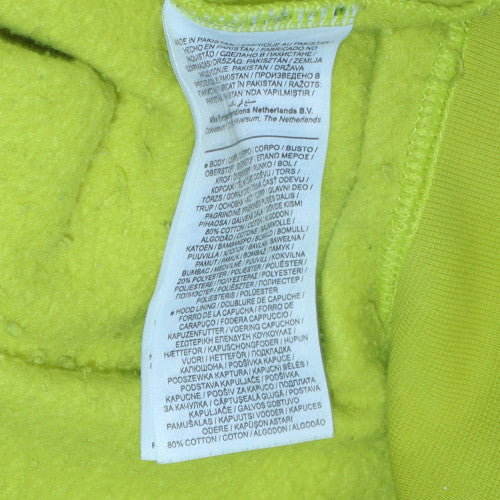 Mens UK Size XS Nike Yellow Pullover Hoodie