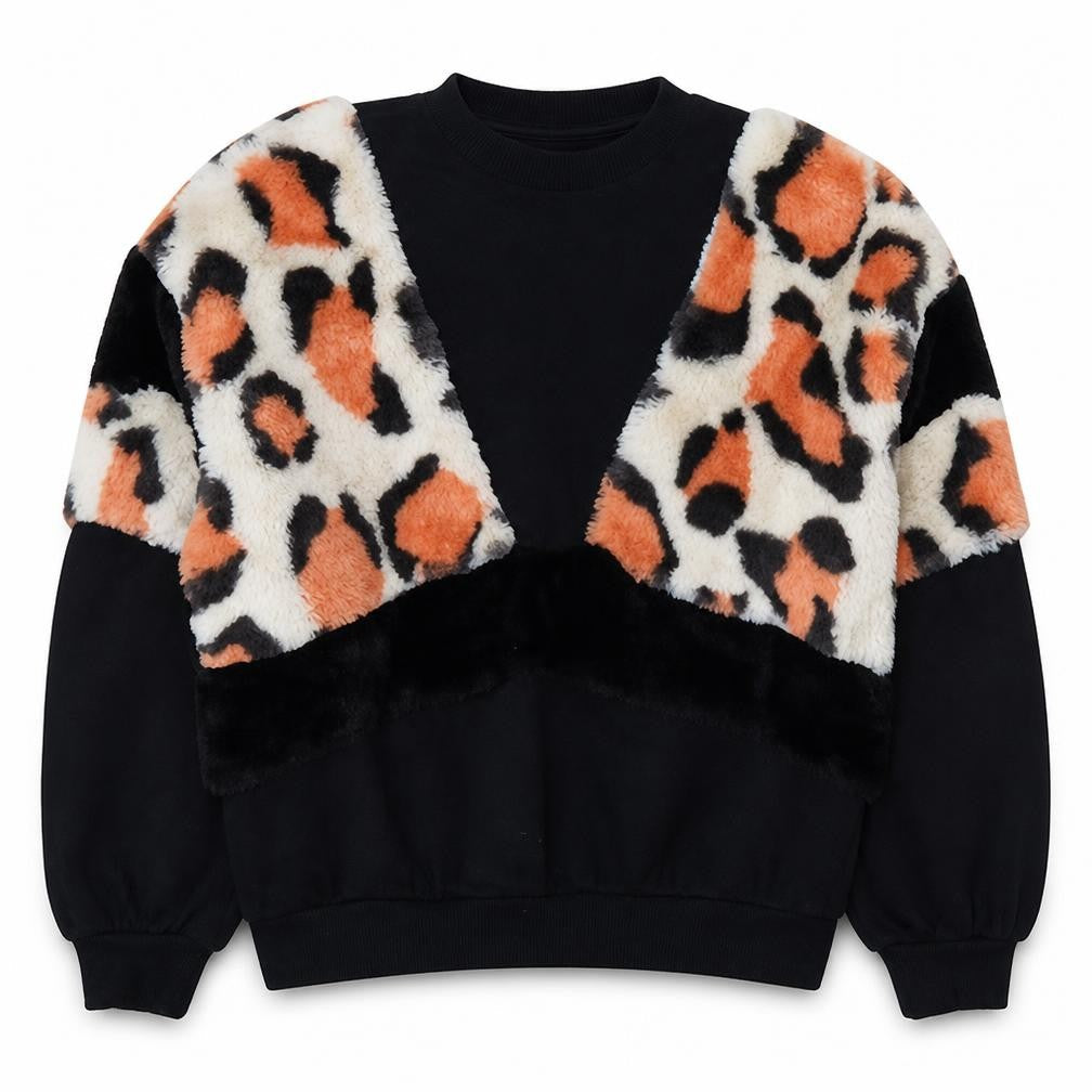 Womens UK Size M Bershka Black Pullover Sweatshirt