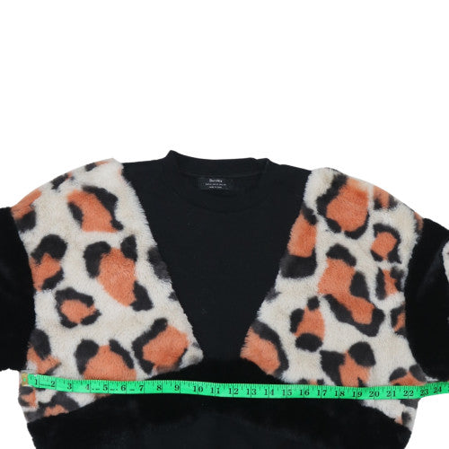 Womens UK Size M Bershka Black Pullover Sweatshirt