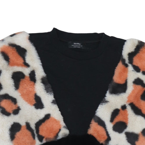 Womens UK Size M Bershka Black Pullover Sweatshirt