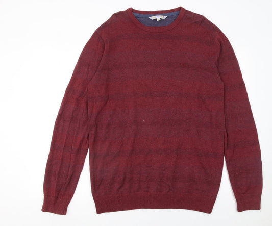 Mens UK Size L Climb High Dig Deep Ski Steep Red Pullover Jumper