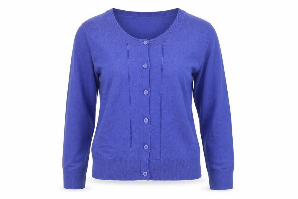 Womens UK Size XS French Connection Blue Cardigan Jumper
