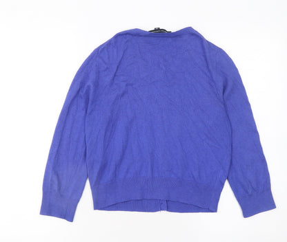 Womens UK Size XS French Connection Blue Cardigan Jumper