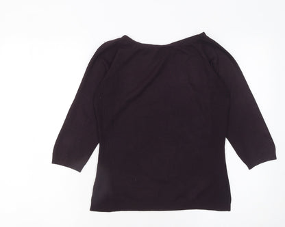 Womens UK Size 12 NEXT Black Pullover Jumper