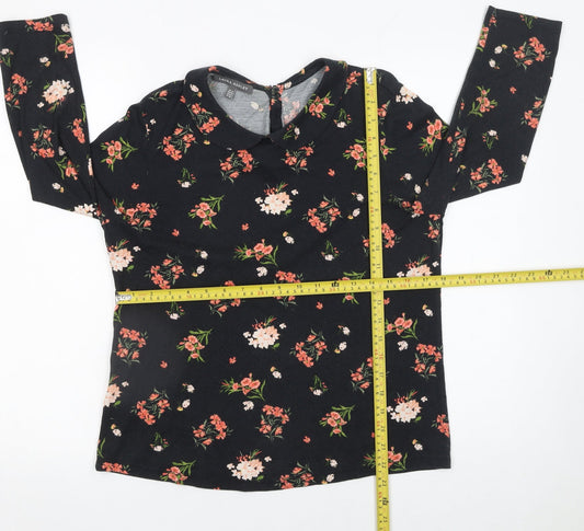 Womens UK Size 12 Laura Ashley Black Tunic Blouse