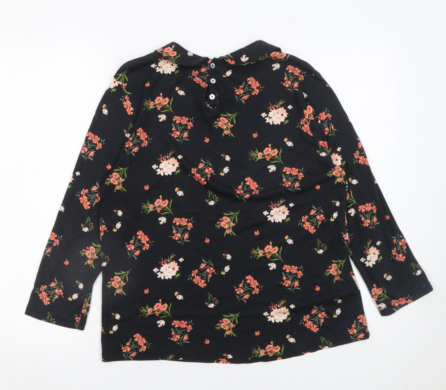 Womens UK Size 12 Laura Ashley Black Tunic Blouse