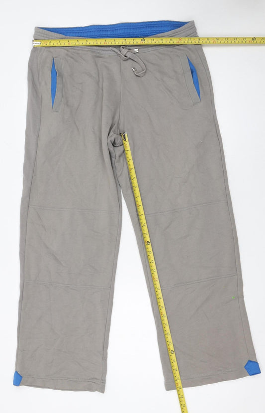Mens UK Size XL HUGO BOSS Regular Fit Sweatpants Grey Trousers