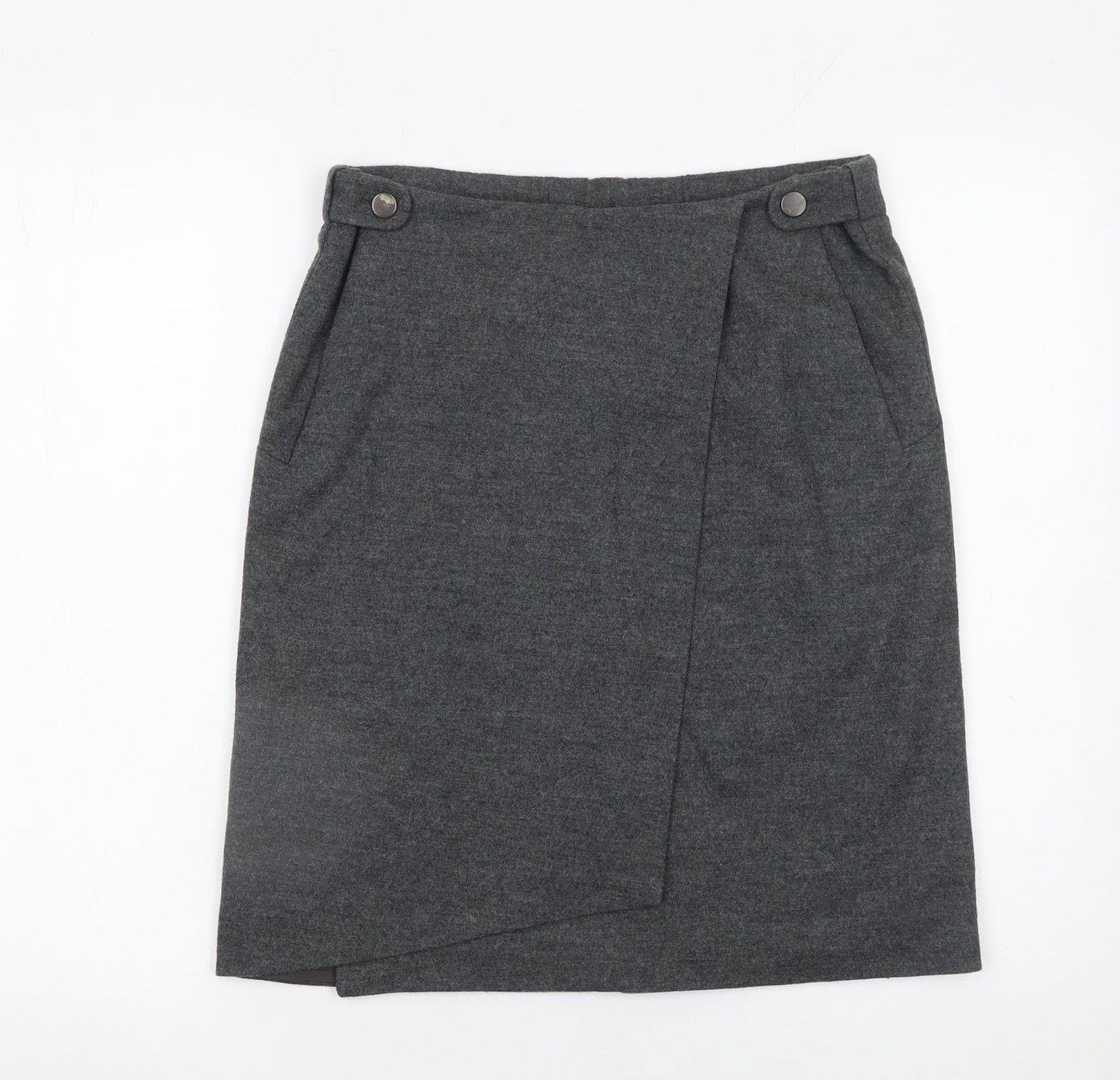 Womens UK Size 8 Nicola Farhi Wrap Tweed Skirt