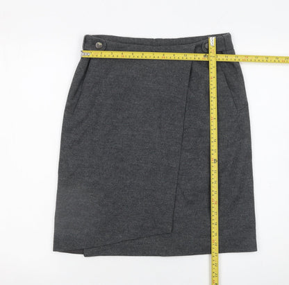 Womens UK Size 8 Nicola Farhi Wrap Tweed Skirt