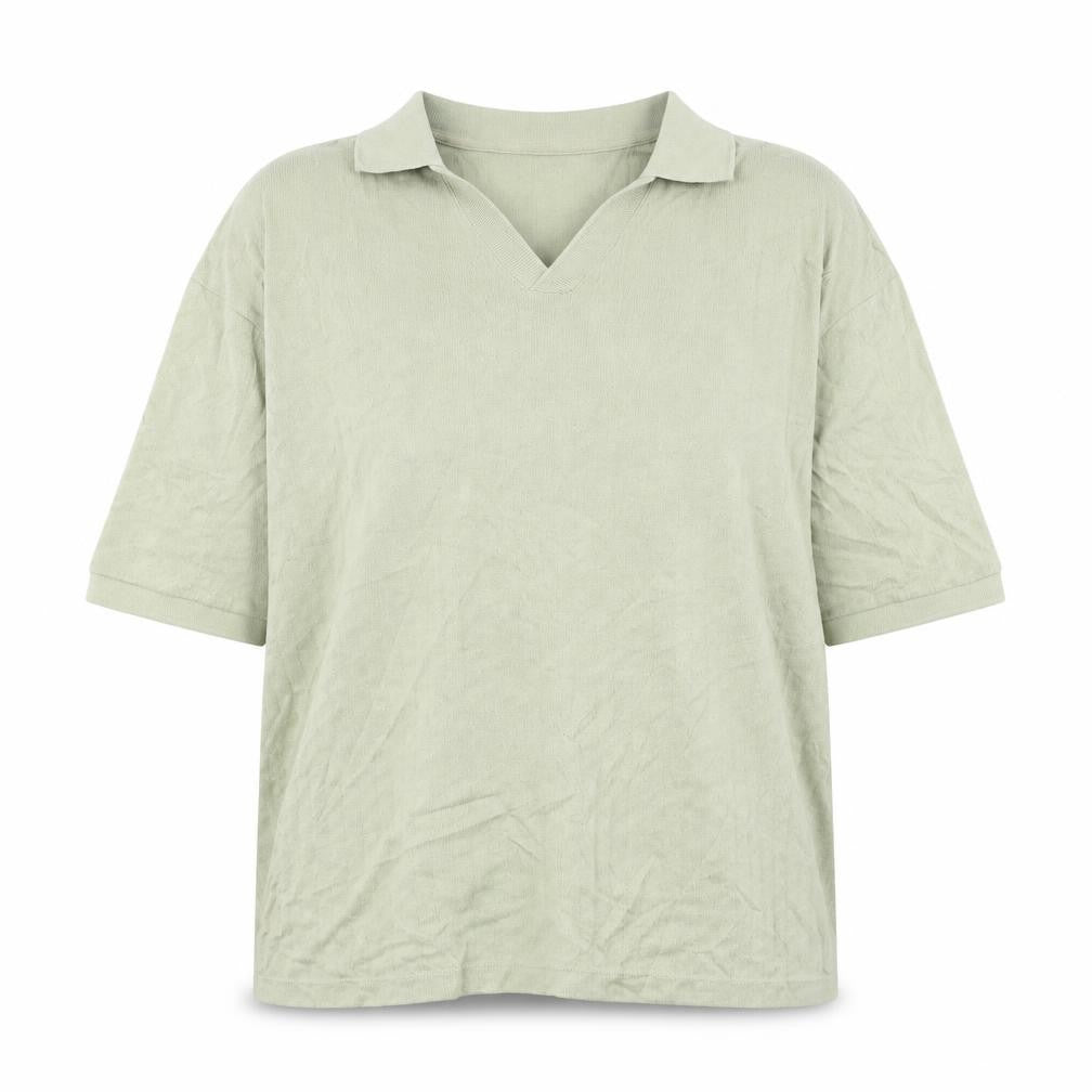 Womens UK Size L Zara Green Basic Polo