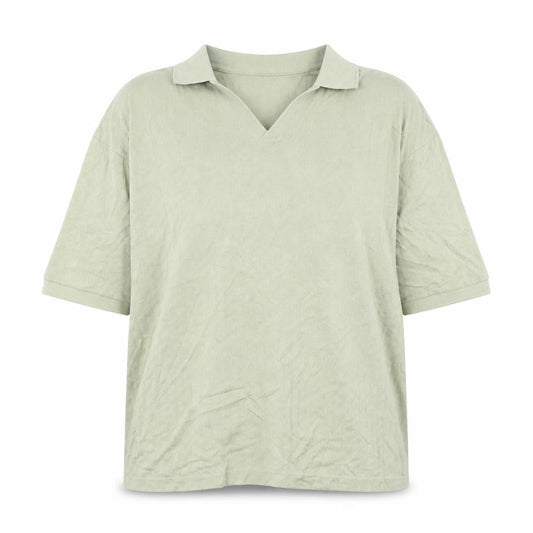 Womens UK Size L Zara Green Basic Polo