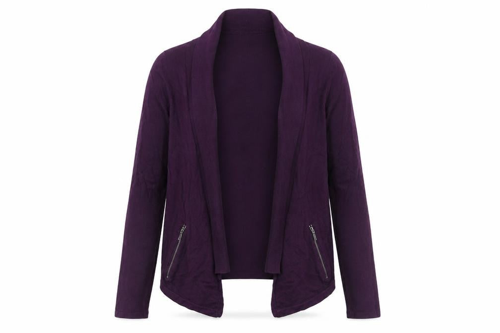 Womens UK Size 8 Marks and Spencer Purple Cardigan Jumper