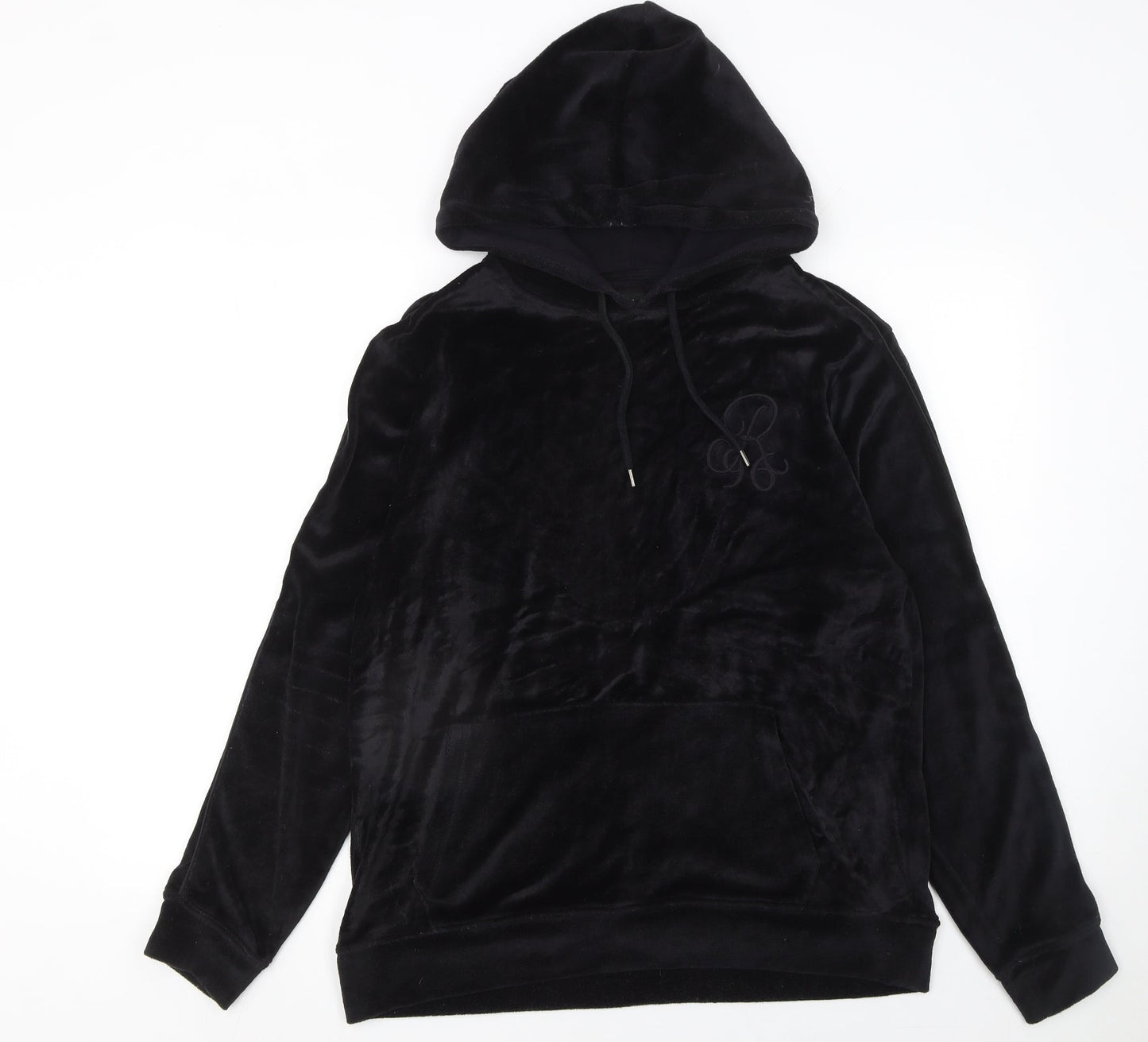 Womens UK Size M River Island Black Pullover Hoodie