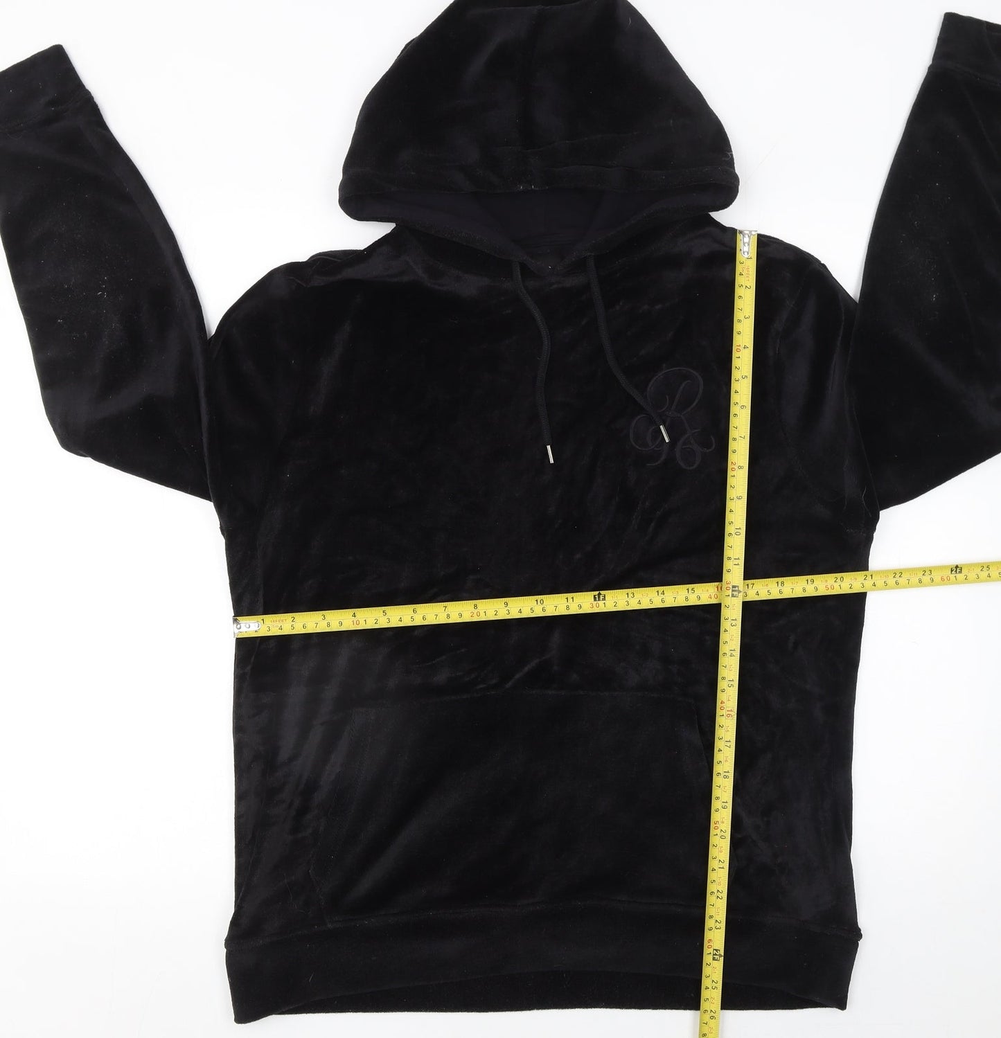 Womens UK Size M River Island Black Pullover Hoodie