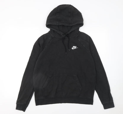 Womens UK Size S Nike Black Pullover Hoodie