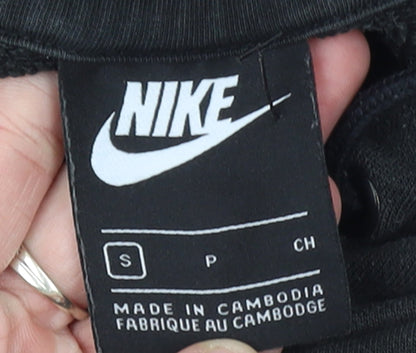 Womens UK Size S Nike Black Pullover Hoodie