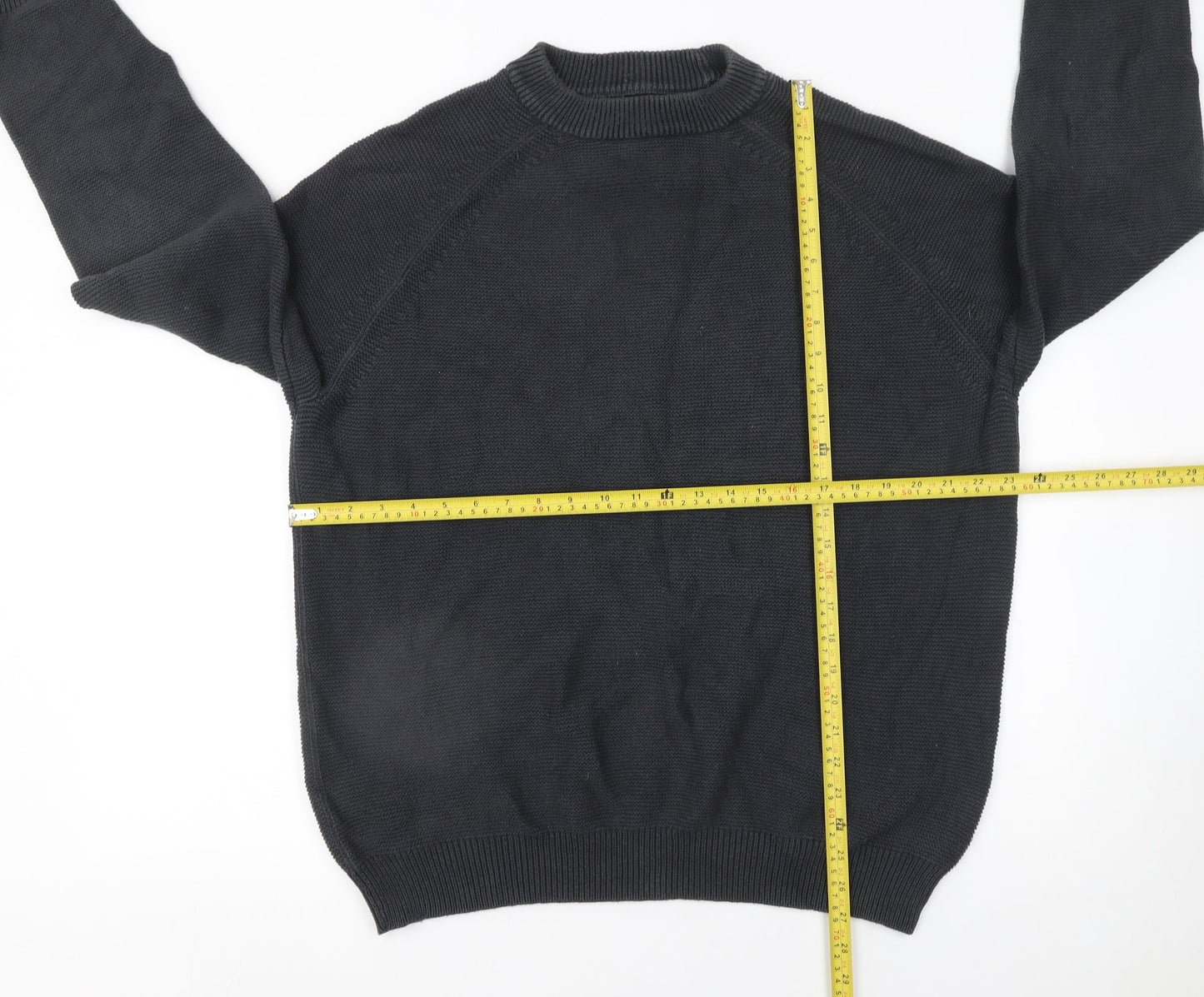 Mens UK Size XL Jasper Conran Black Pullover Jumper