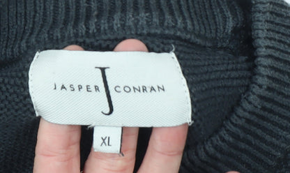 Mens UK Size XL Jasper Conran Black Pullover Jumper