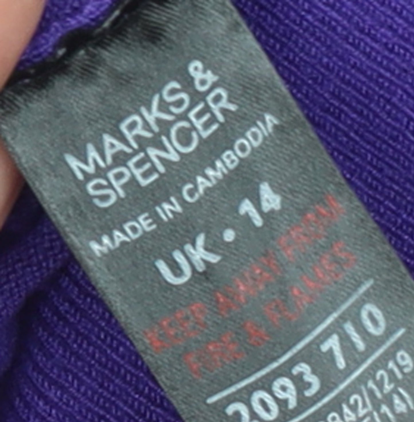 Womens UK Size 14 Marks and Spencer Jumper Dress