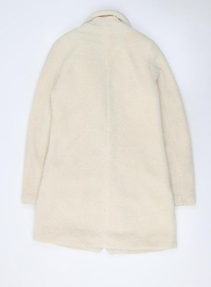 Womens UK Size 6 VILA Ivory Overcoat