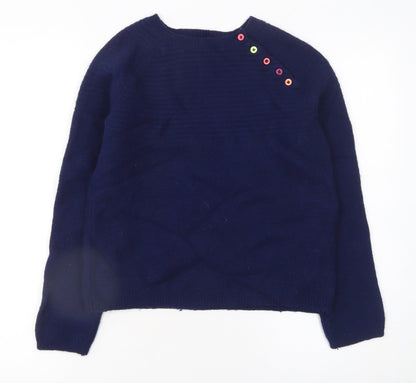 Womens UK Size 12 Heyton Blue Pullover Jumper