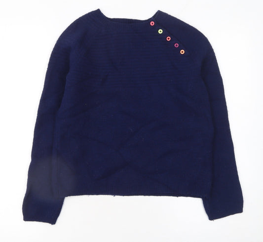 Womens UK Size 12 Heyton Blue Pullover Jumper