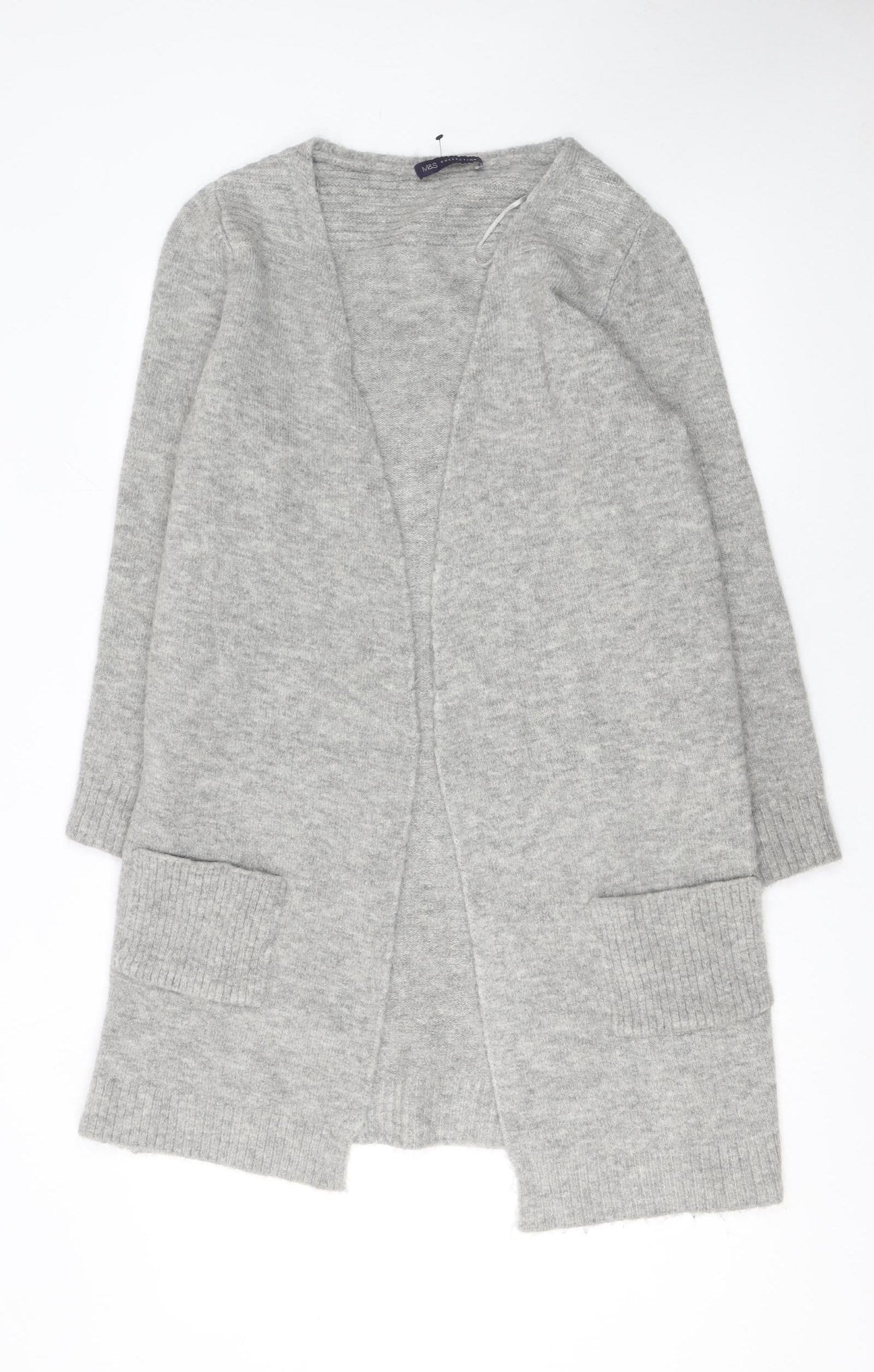 Womens UK Size 8 Marks and Spencer Grey Cardigan Jumper