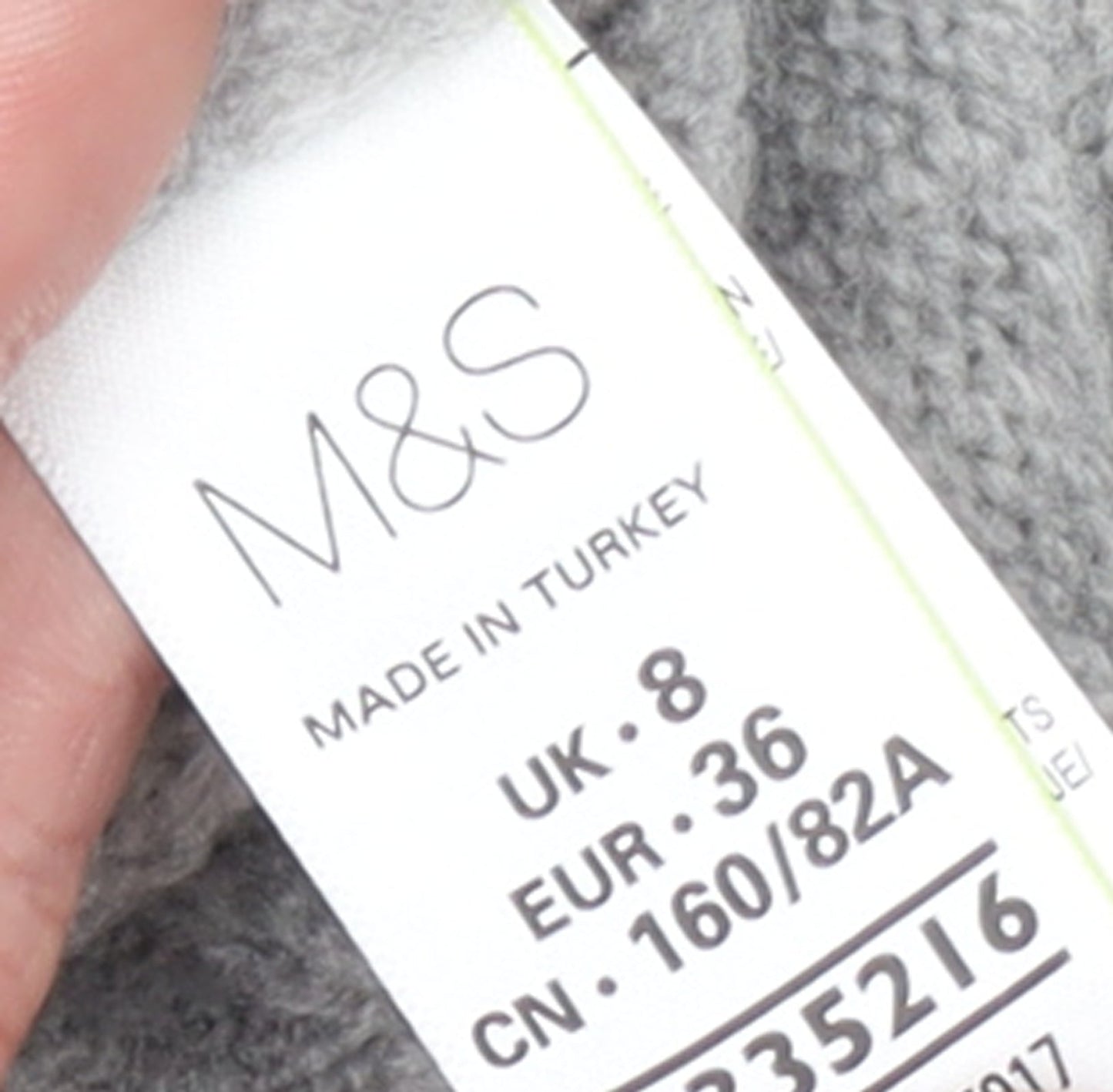 Womens UK Size 8 Marks and Spencer Grey Cardigan Jumper