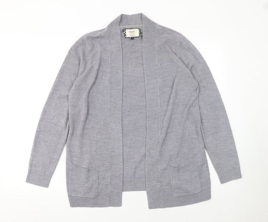 Womens UK Size 12 Maine New England Grey Cardigan Jumper
