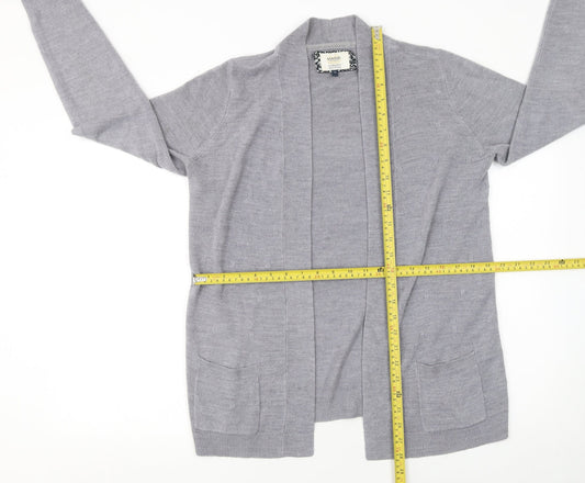 Womens UK Size 12 Maine New England Grey Cardigan Jumper